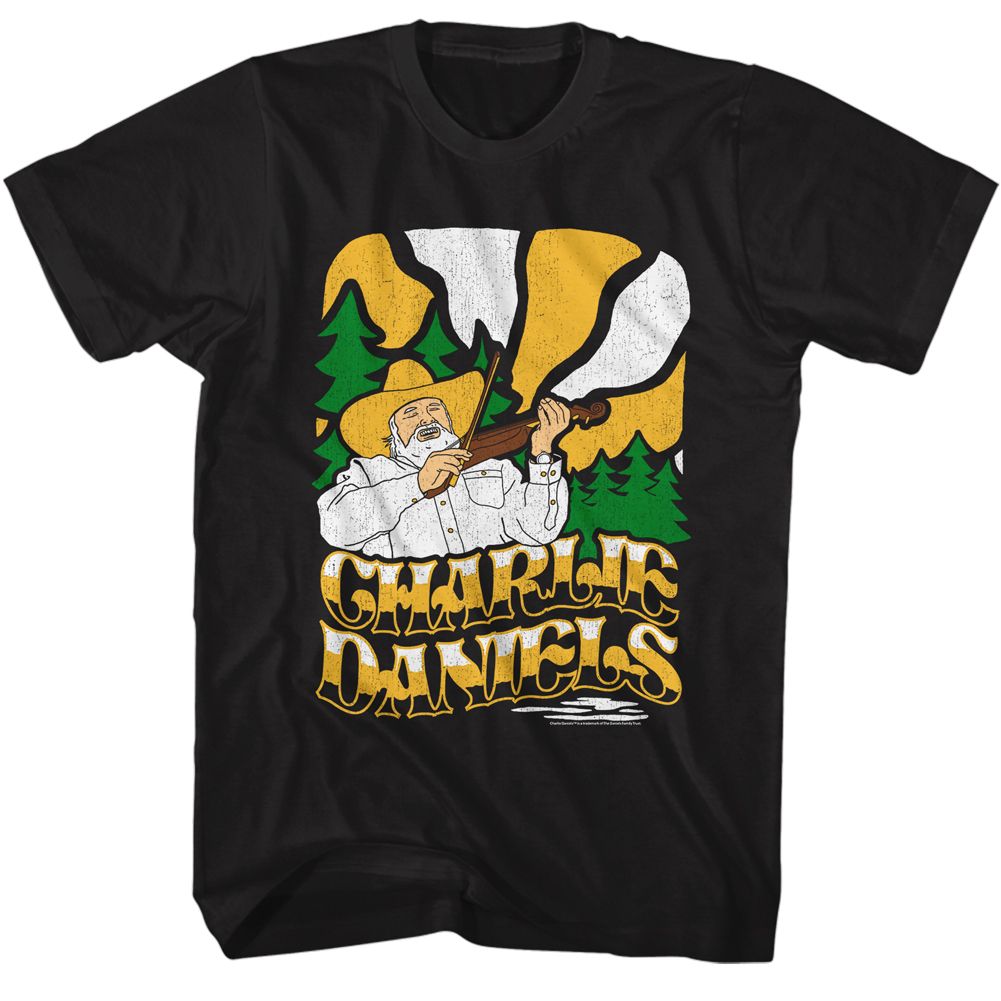 CHARLIE DANIELS BAND - CDB-DRAWN CHARLIE SHIRT