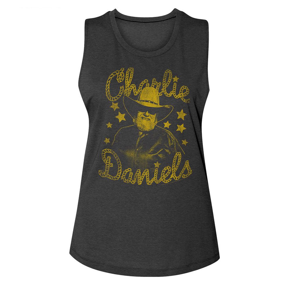 CHARLIE DANIELS BAND - CDB AND STARS LADIES SHIRT