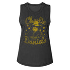 CHARLIE DANIELS BAND - CDB AND STARS LADIES SHIRT