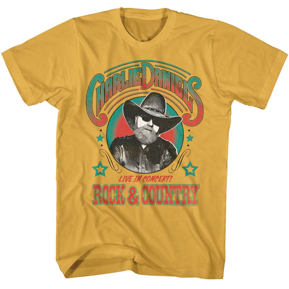 CHARLIE DANIELS BAND - CDB ROCK AND COUNTRY SHIRT