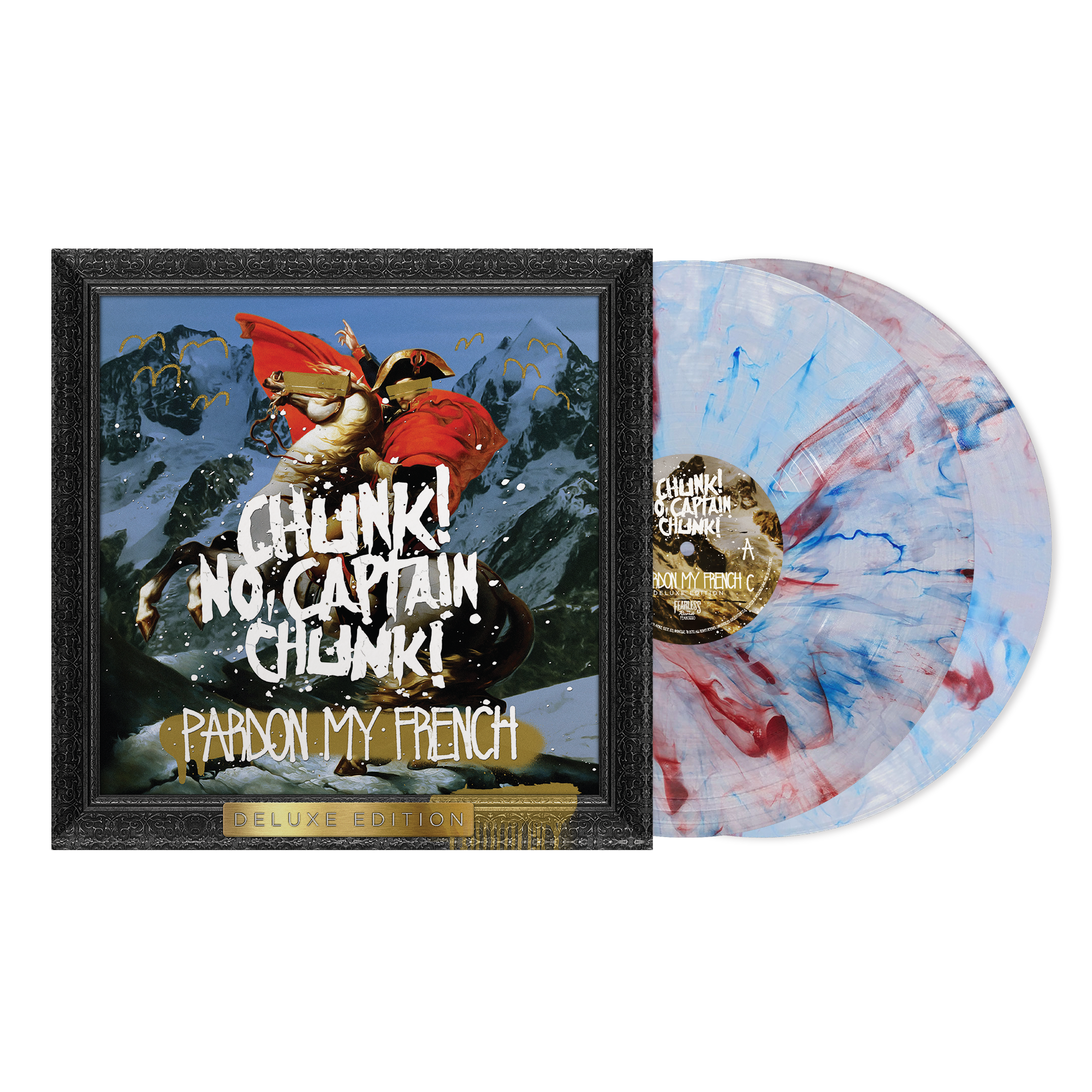 CHUNK! NO, CAPTAIN CHUNK! 'PARDON MY FRENCH' 2LP (Red/White/Blue Marble Vinyl)