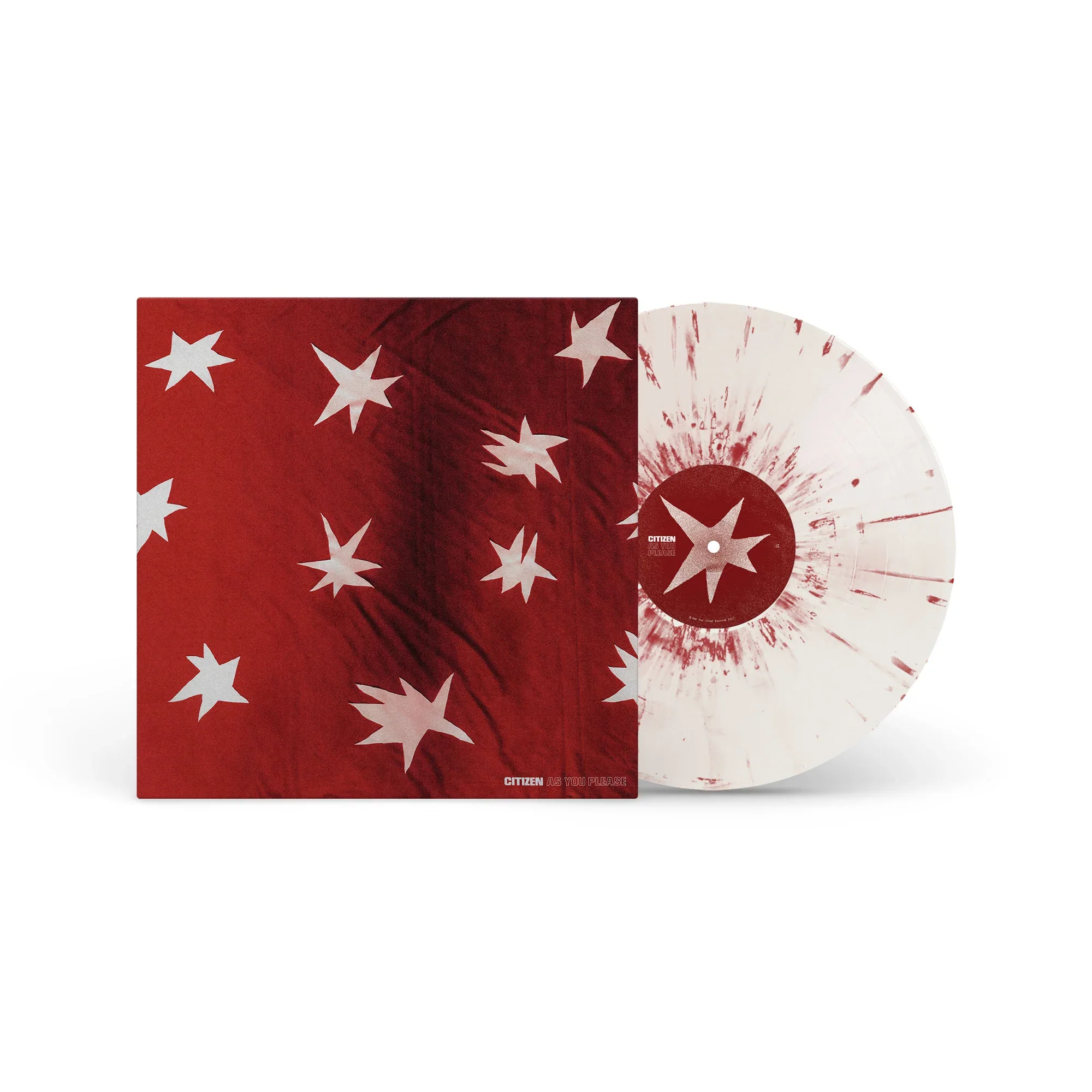 CITIZEN 'AS YOU PLEASE' LP - WHITE/RED/SPLATTER