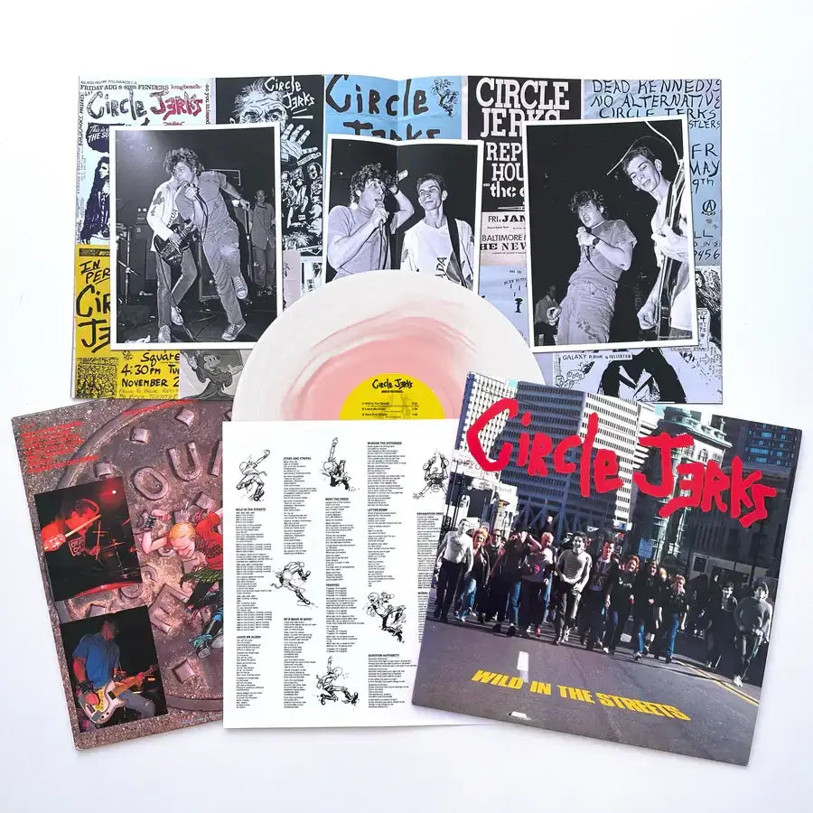 CIRCLE JERKS ‘WILD IN THE STREETS’ 40TH ANNIVERSARY EDITION LP - EXCLUSIVE - LTD. 1000 -  WHITE/PINK