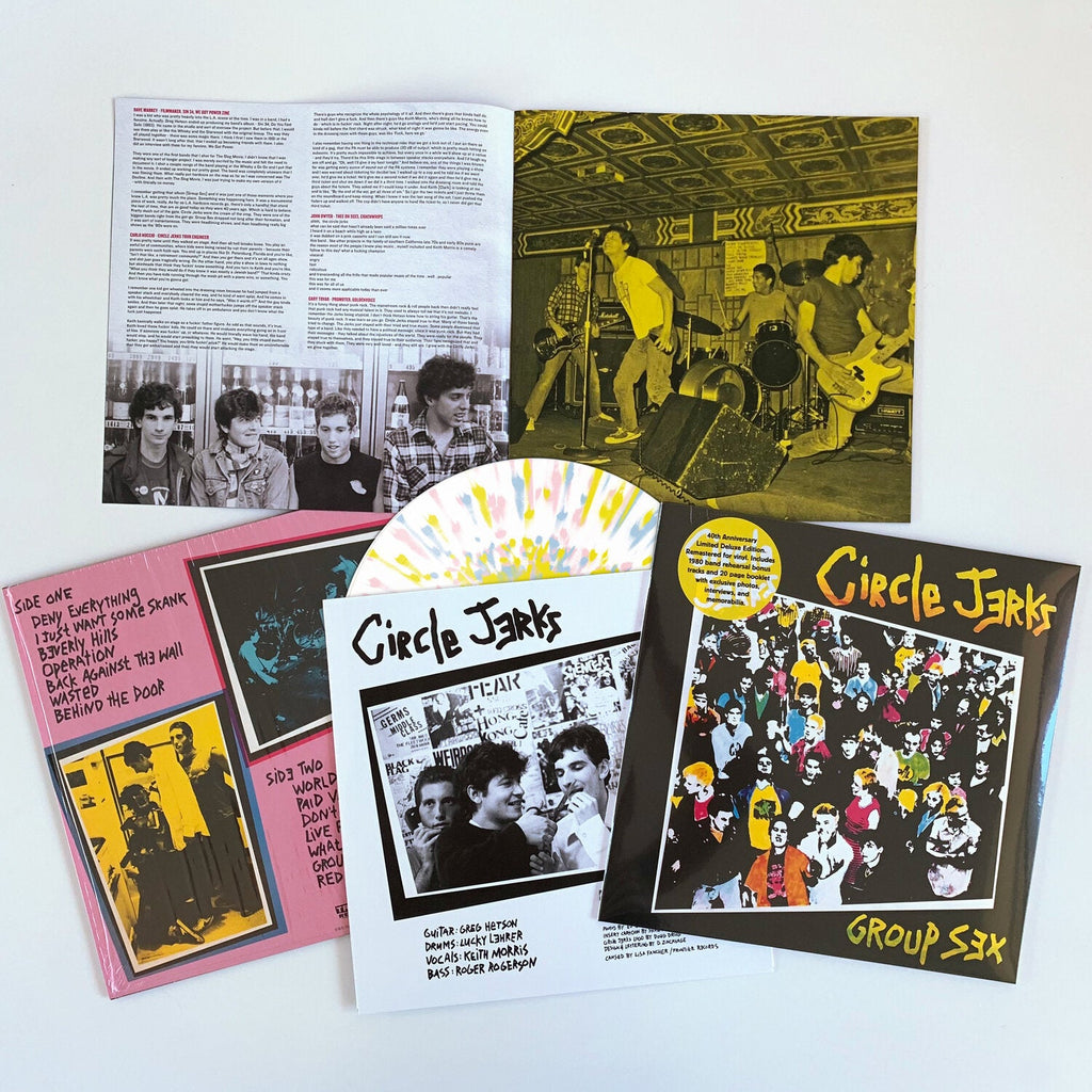 CIRCLE JERKS 'GROUP SEX' SPLATTER  LP