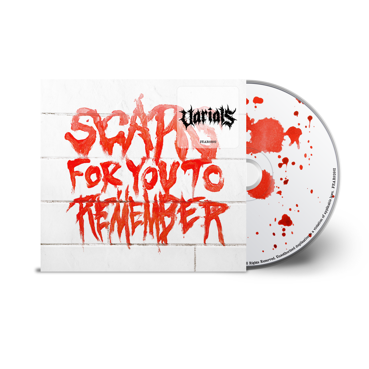 VARIALS 'SCARS FOR YOU TO REMEMBER' CD