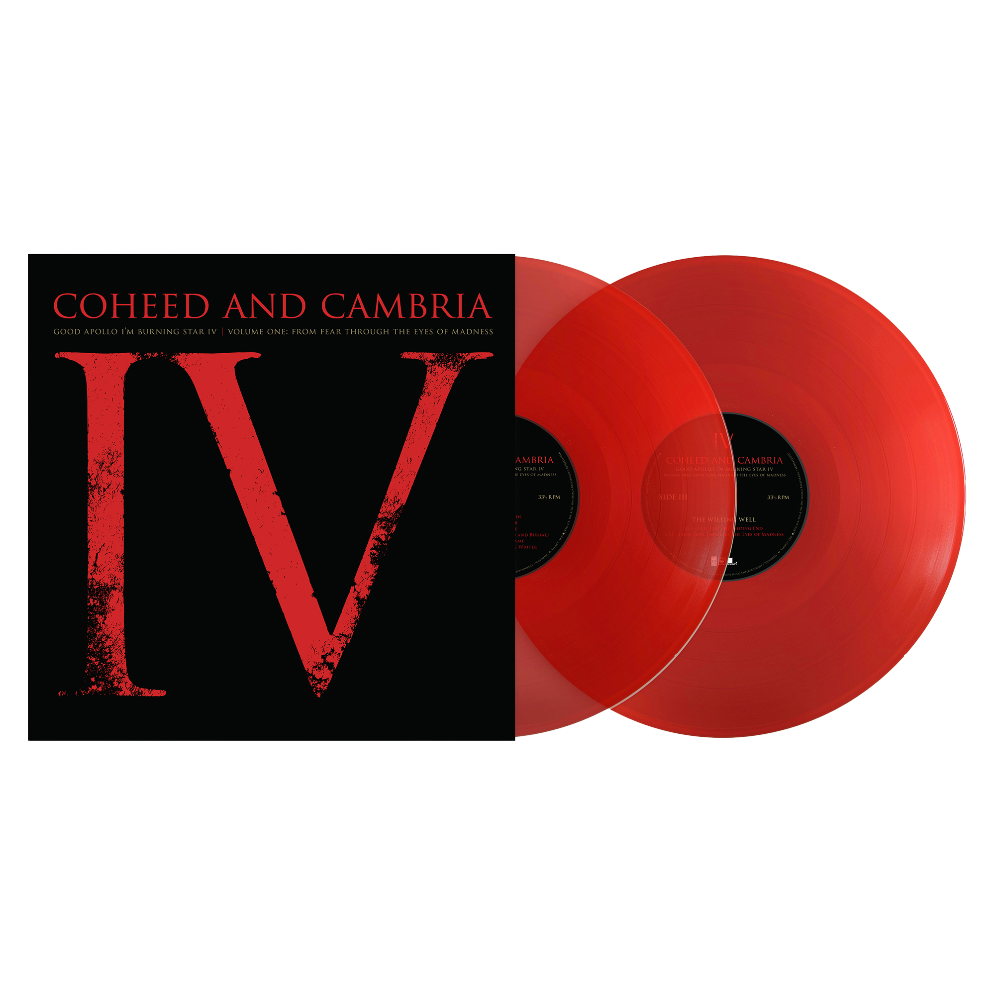 COHEED AND CAMBRIA ‘GOOD APOLLO I'M BURNING STAR IV VOLUME ONE:  FROM FEAR THROUGH THE EYES OF MADNESS’ 2LP + SPECIAL COLLECTOR'S EDITION DELUXE MAGAZINE - EXCLUSIVE - LTD. 1000 - TRANSLUCENT RUBY