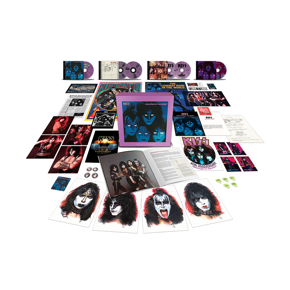 KISS 'CREATURES OF THE NIGHT' 5CD BOX SET - SUPER DELUXE 40TH ANNIVERSARY EDITION