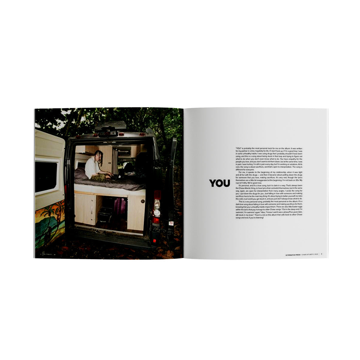 CHASE ATLANTIC'LOST IN HEAVEN' LP + CHASE ATLANTIC x ALTERNATIVE PRESS COLLECTOR'S ZINE - EXCLUSIVE - LTD. 500 - VARIOUS COLORS