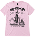 SUPERNOVA BEACH CLUB - LIGHT PINK TEE