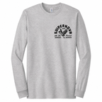 Supernova Great Heron Long Sleeve Light Grey Tee with Line-Up