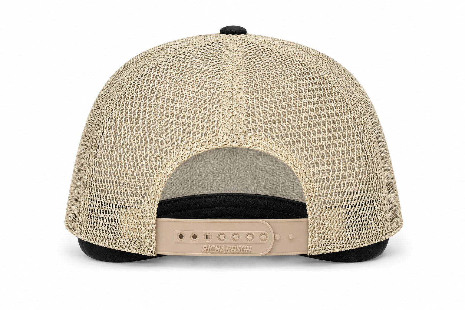 SUPERNOVA FONT TRUCKER CAP - RICHARDSON • BLACK-KHAKI