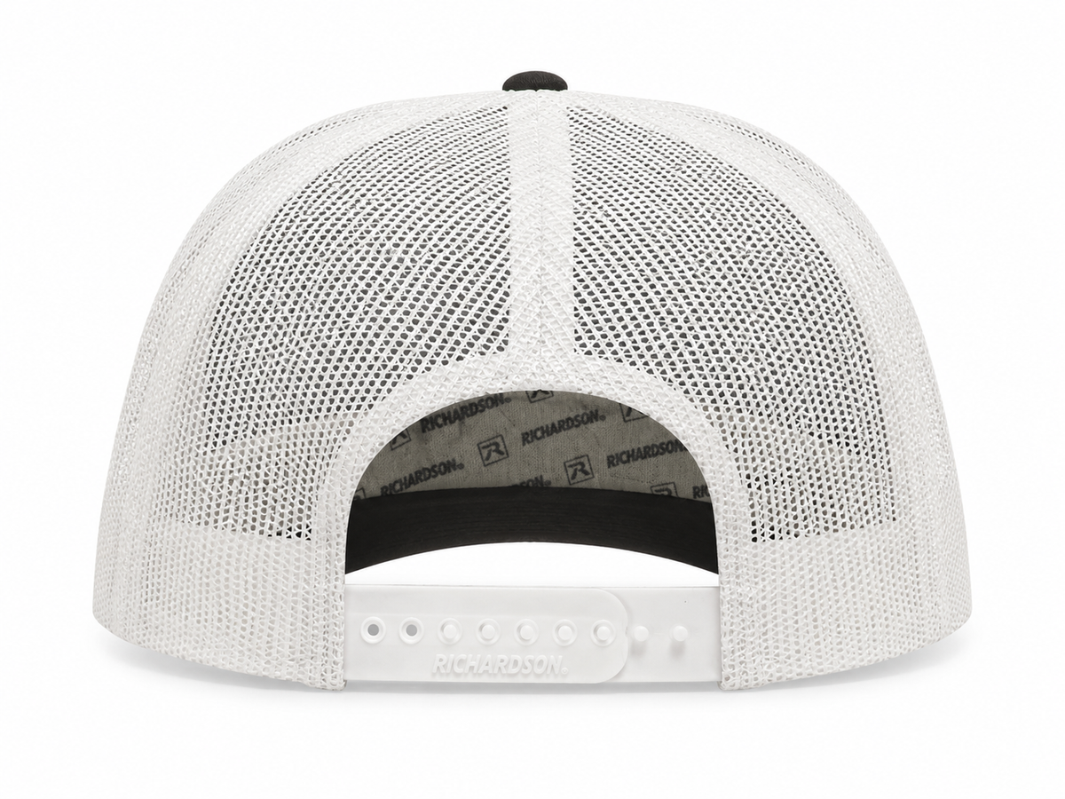 SUPERNOVA FONT TRUCKER CAP - CHARCOAL-WHITE