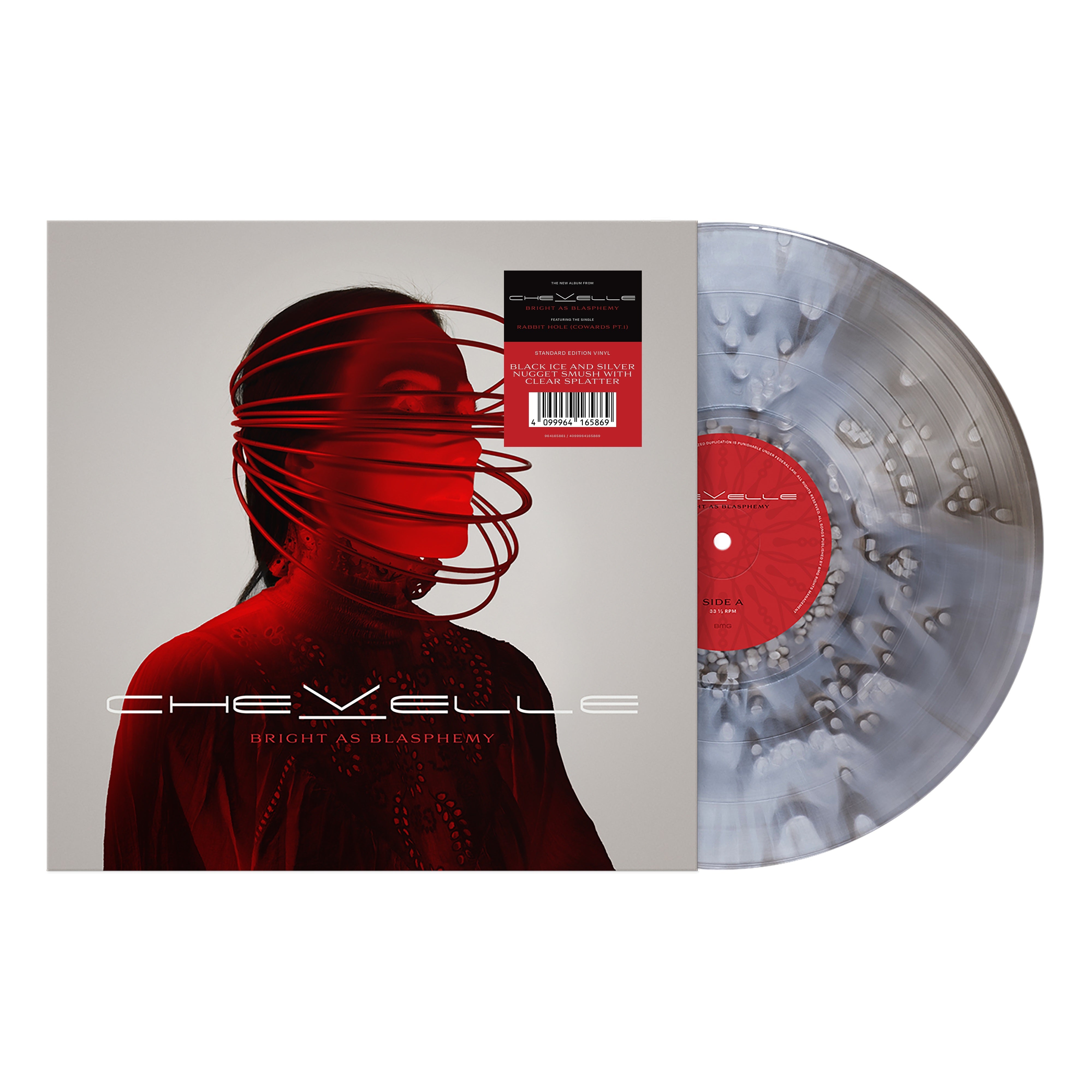 CHEVELLE 'BRIGHT AS BLASPHEMY' LP - BLACK ICE/SILVER NUGGET/CLEAR SPLATTER