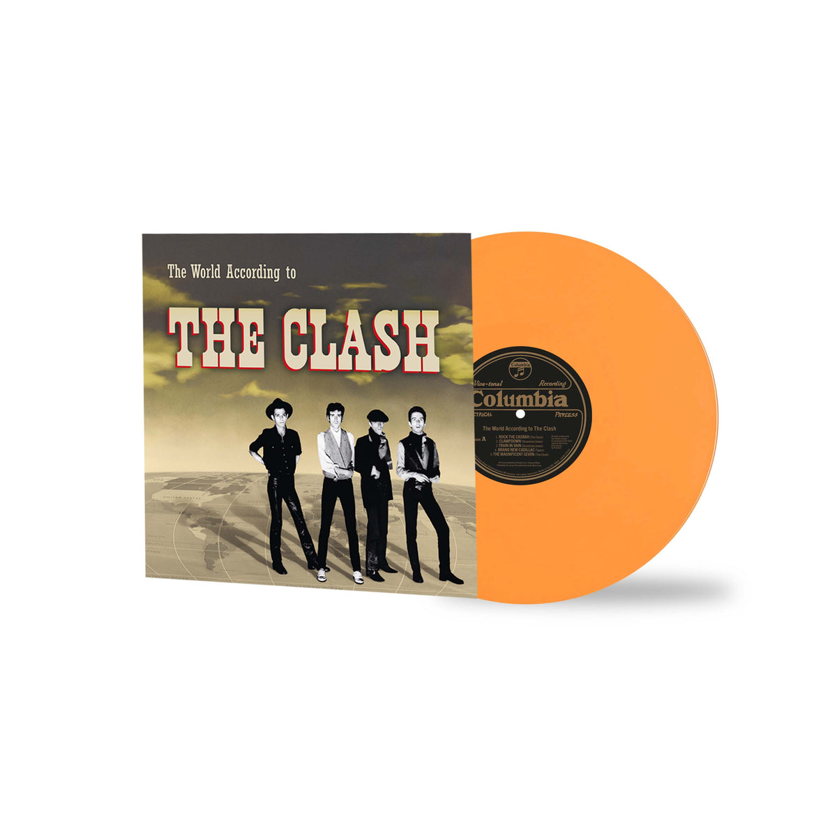 THE CLASH 'THE WORLD ACCORDING TO THE CLASH' LP (Orange Vinyl)