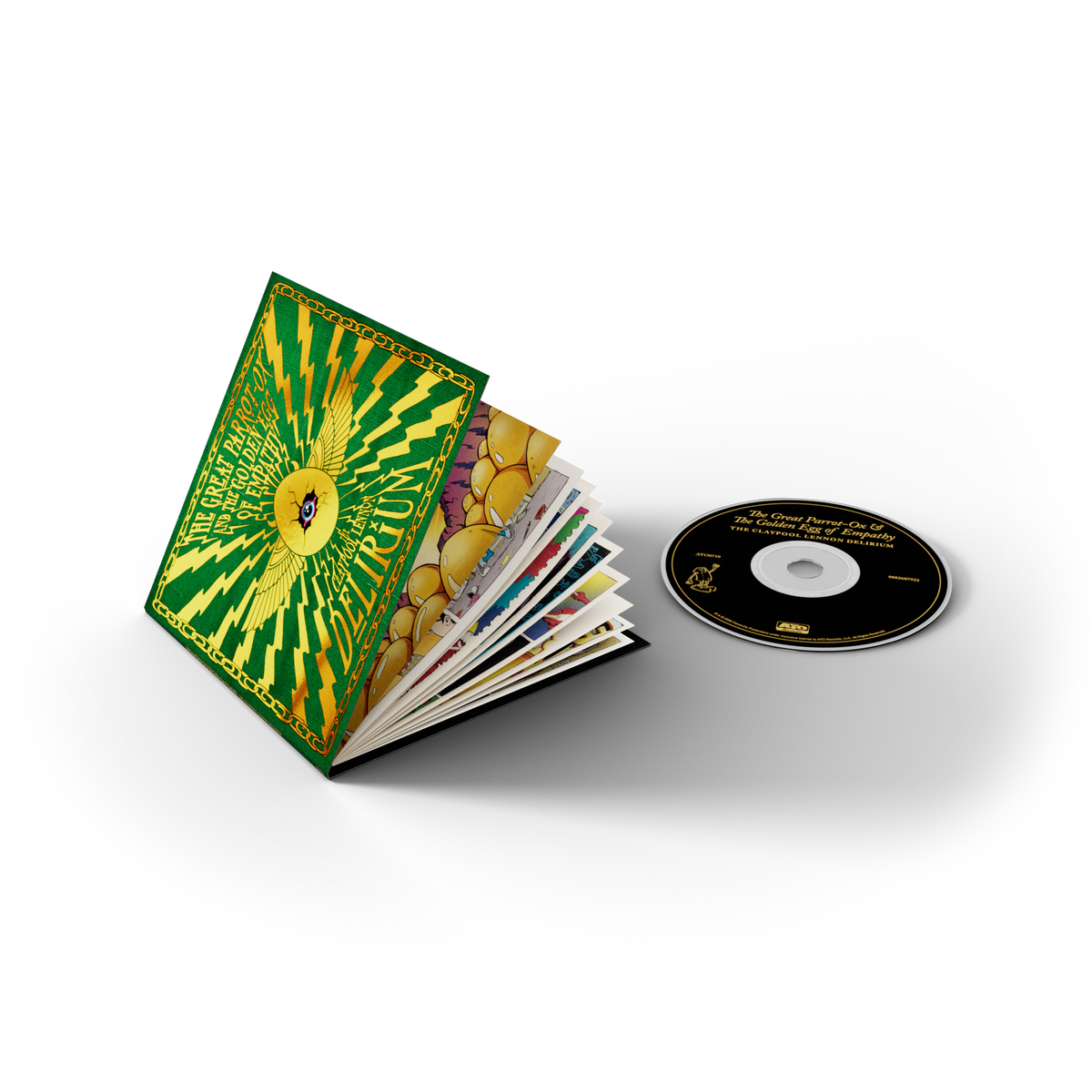 THE CLAYPOOL-LENNON DELIRIUM 'THE GREAT PARROT-OX AND THE GOLDEN EGG OF EMPATHY' CD + 24-PAGE COMIC BOOK
