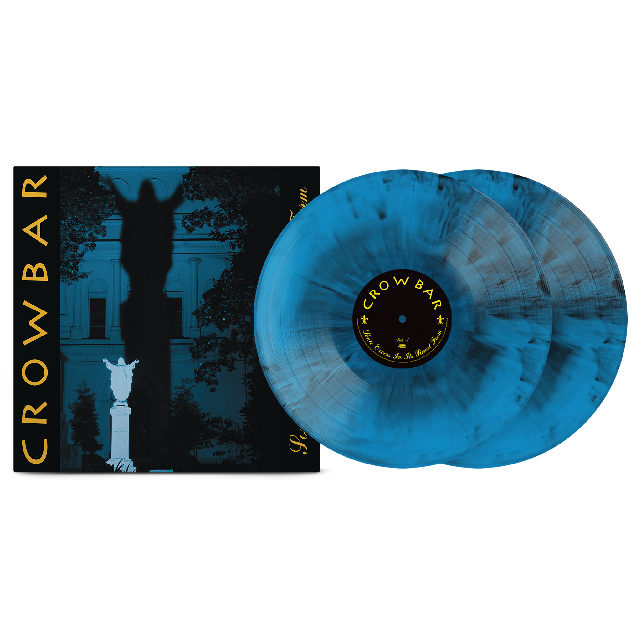 CROWBAR 'SONIC EXPRESS IN ITS PUREST FORM' ANNIVERSARY EDITION 2LP (Galaxy & Aqua Vinyl)