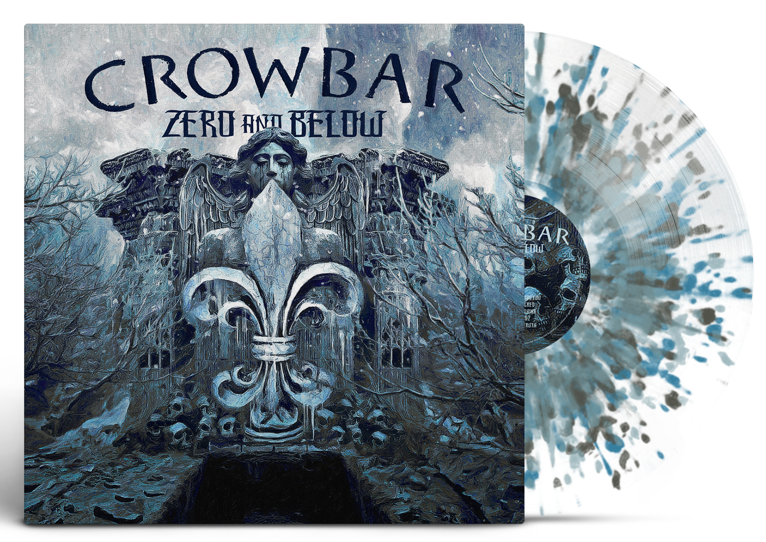 CROWBAR 'ZERO AND BELOW' LP - EXCLUSIVE - LTD. 300 - CLEAR/BLUE/BLACK ICE/SPLATTER