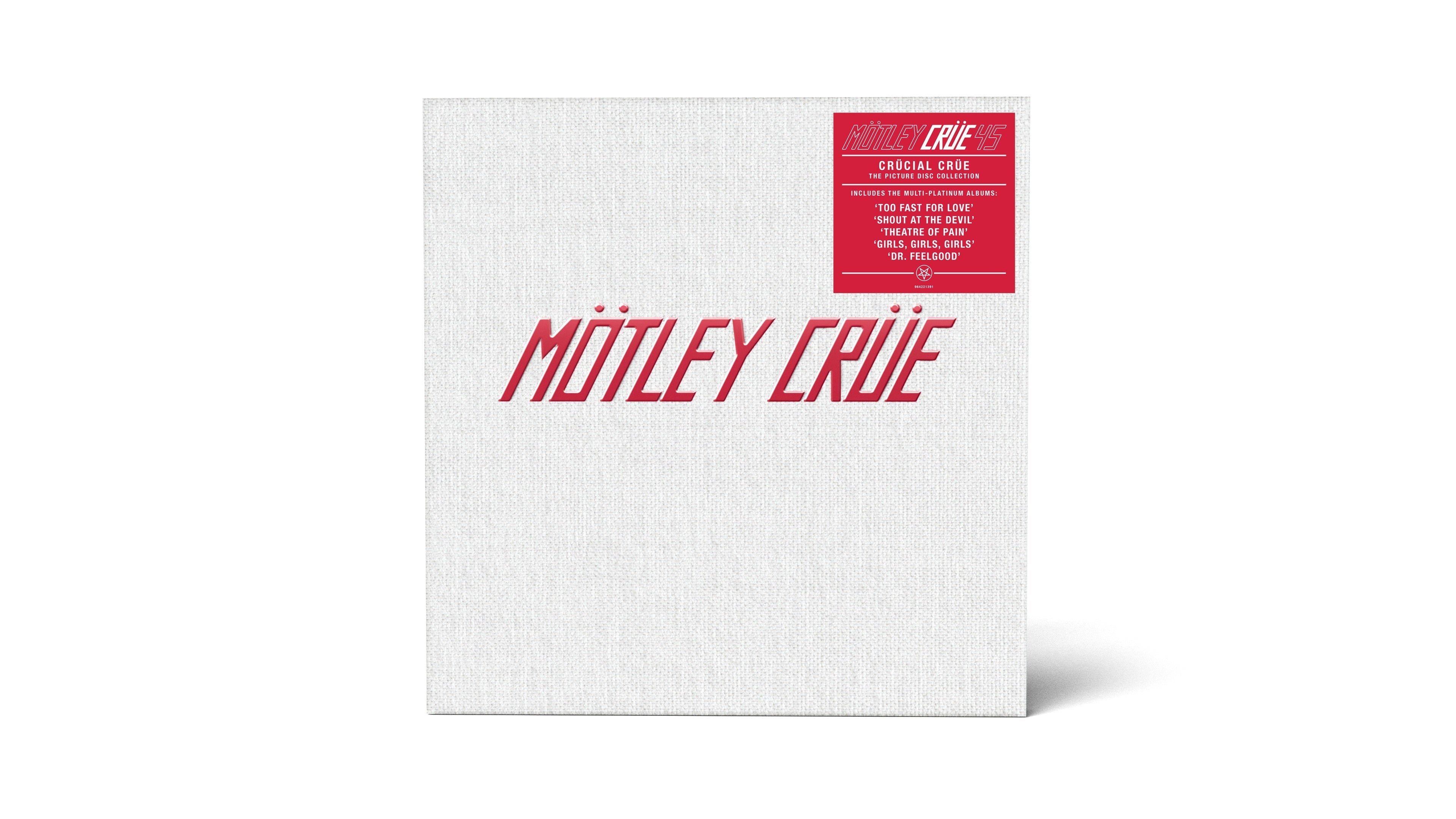 MOTLEY CRUE 'CRUCIAL CRUE 5LP DELUXE BOX SET 45TH ANNIVERSARY - PICTURE DISC