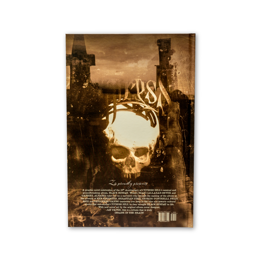 CYPRESS HILL: BLACK SUNDAY GRAPHIC NOVEL - SIGNED PLATINUM EDITION + 'CYPRESS HILL' LP & 'THE LONDON SYMPHONY ORCHESTRA: LIVE AT ROYAL ALBERT HALL' LP (Limited Edition, Translucent Green Vinyl)