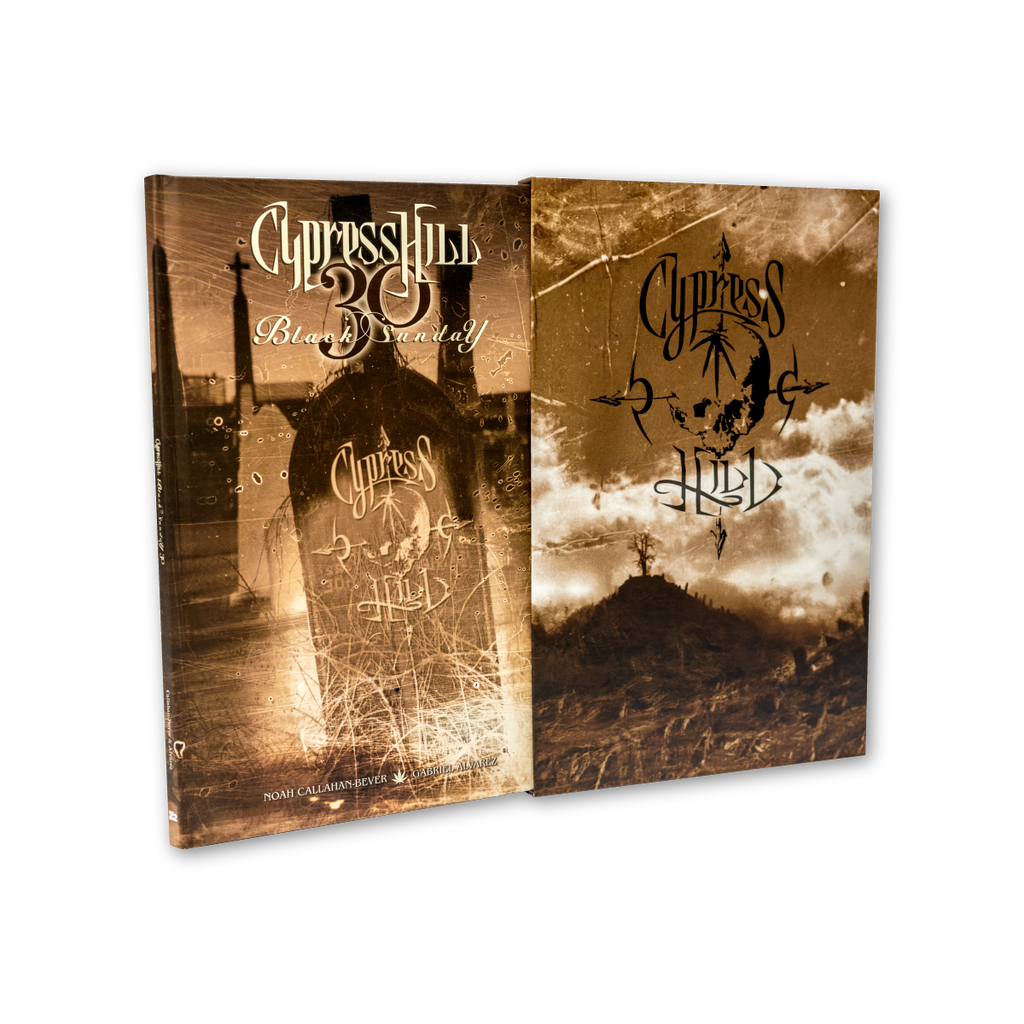 CYPRESS HILL: BLACK SUNDAY GRAPHIC NOVEL - SIGNED PLATINUM EDITION + 'CYPRESS HILL' LP & 'THE LONDON SYMPHONY ORCHESTRA: LIVE AT ROYAL ALBERT HALL' LP (Limited Edition, Translucent Green Vinyl)