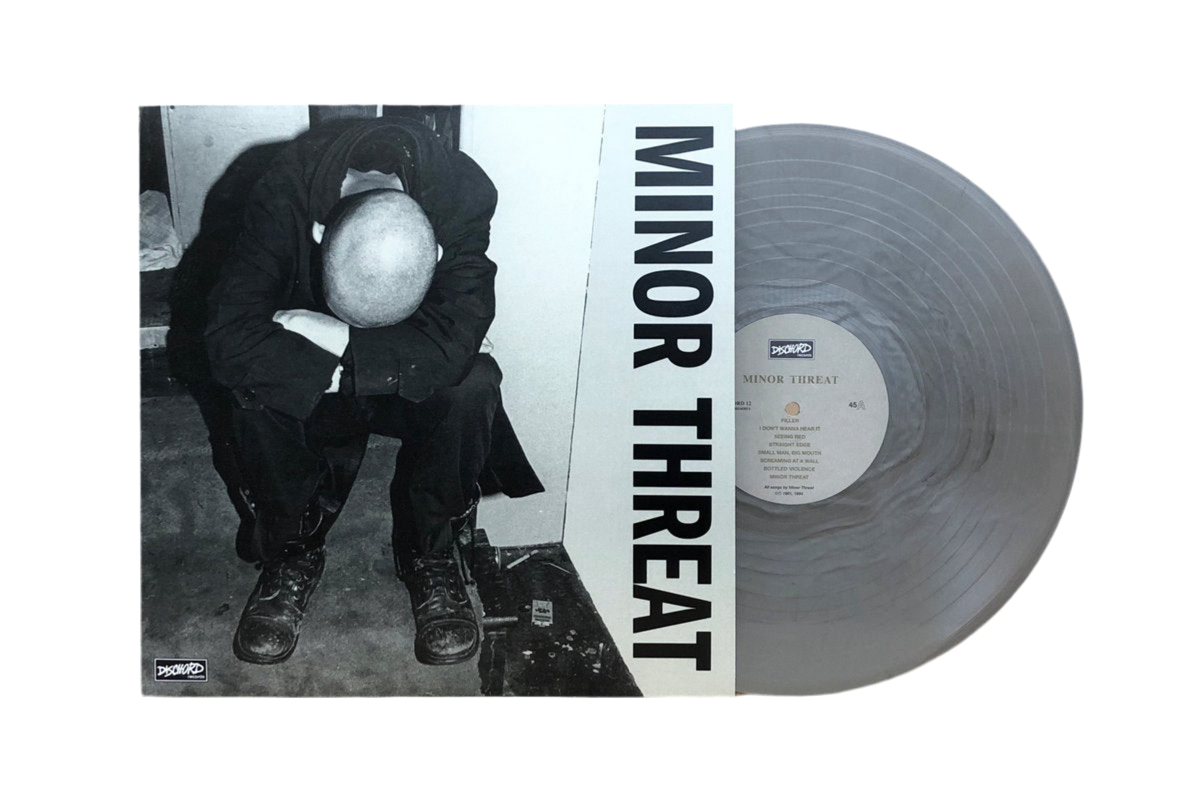 MINOR THREAT 'FIRST 2 7"s' (self titled) 12" EP - SILVER