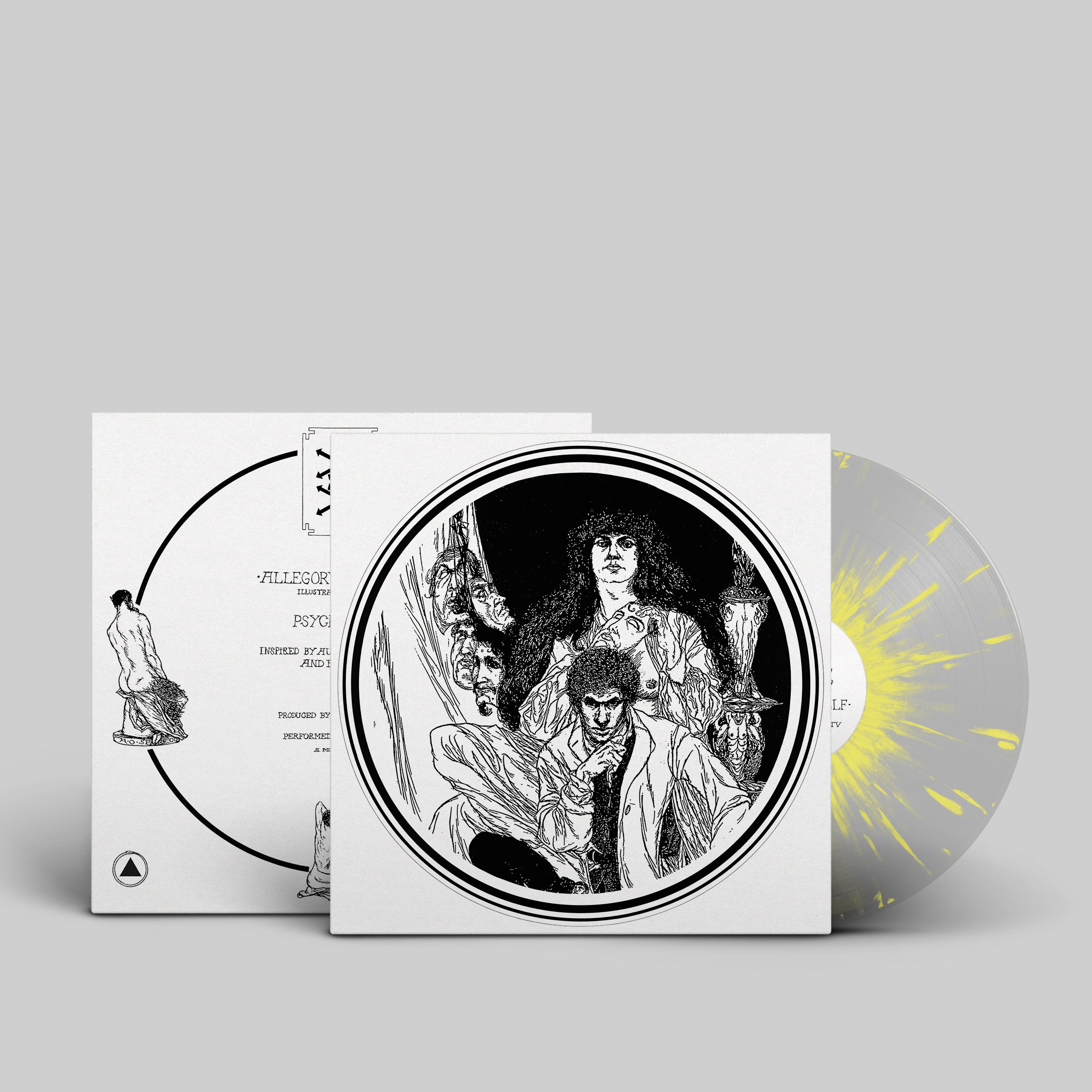 PSYCHIC TV 'ALLEGORY & SELF' LP - CLEAR/YELLOW/SPLATTER
