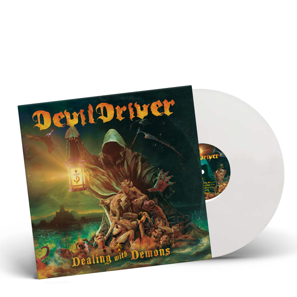 DEVILDRIVER - 'DEALING WITH DEMONS PART I' LP - EXCLUSIVE - LTD. 200 - WHITE