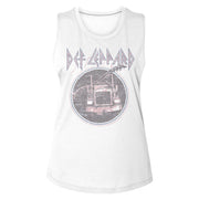 DEF LEPPARD - PINKTRUCKBLUE LADIES SHIRT