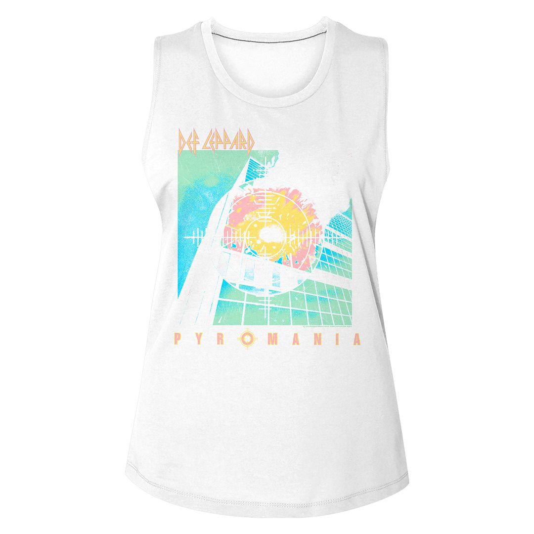 DEF LEPPARD - BRIGHT COLOR PYRO LADIES SHIRT