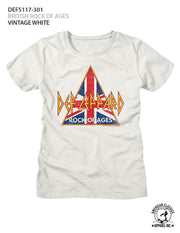 DEF LEPPARD - BRITISH ROCK OF AGES LADIES SHIRT