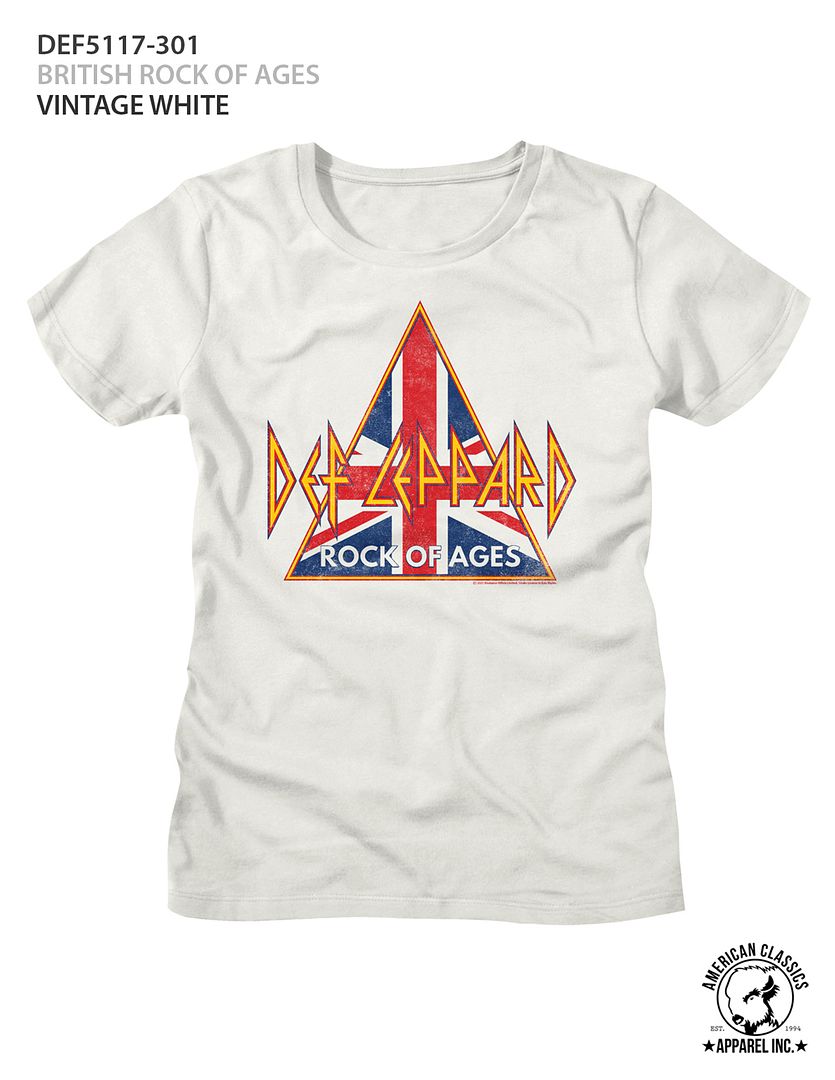 DEF LEPPARD - BRITISH ROCK OF AGES LADIES SHIRT