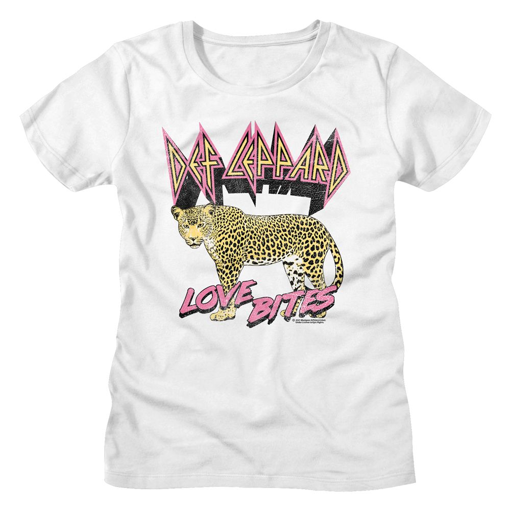 DEF LEPPARD - LOVE BITES LEOPARD LADIES SHIRT