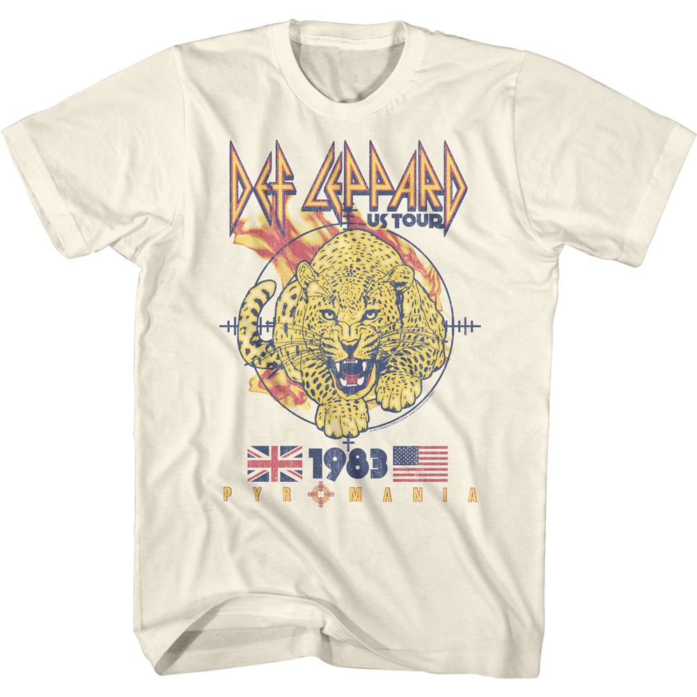 DEF LEPPARD - PYROMANIA LEOPARD SHIRT