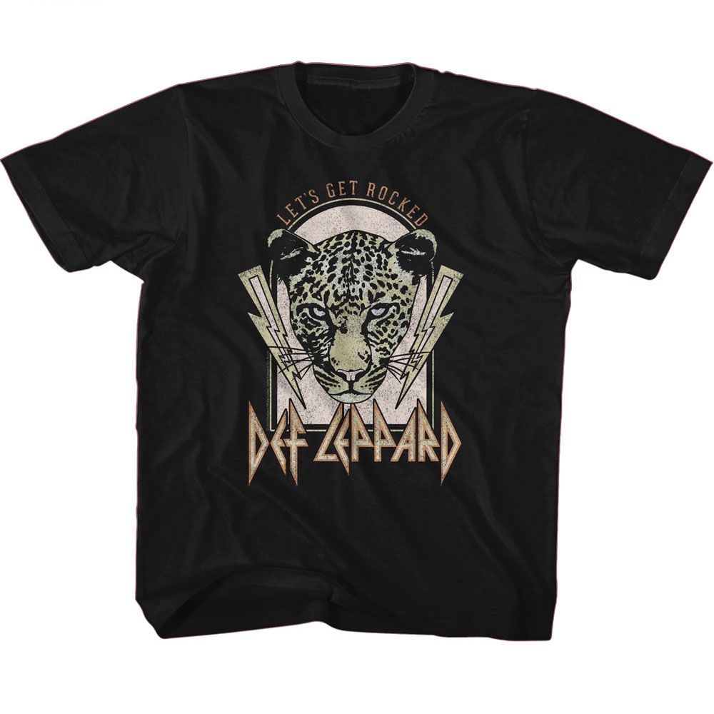 DEF LEPPARD - LIGHTNING BOLTS LETS GET ROCKED YOUTH SHIRT