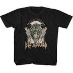 DEF LEPPARD - LIGHTNING BOLTS LETS GET ROCKED YOUTH SHIRT