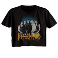 DEF LEPPARD - BLUE FADE BACKGROUND LADIES SHIRT