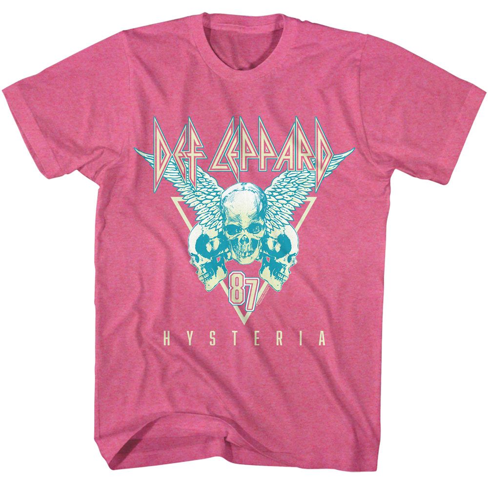 DEF LEPPARD - SKULLS 3 TONE SHIRT