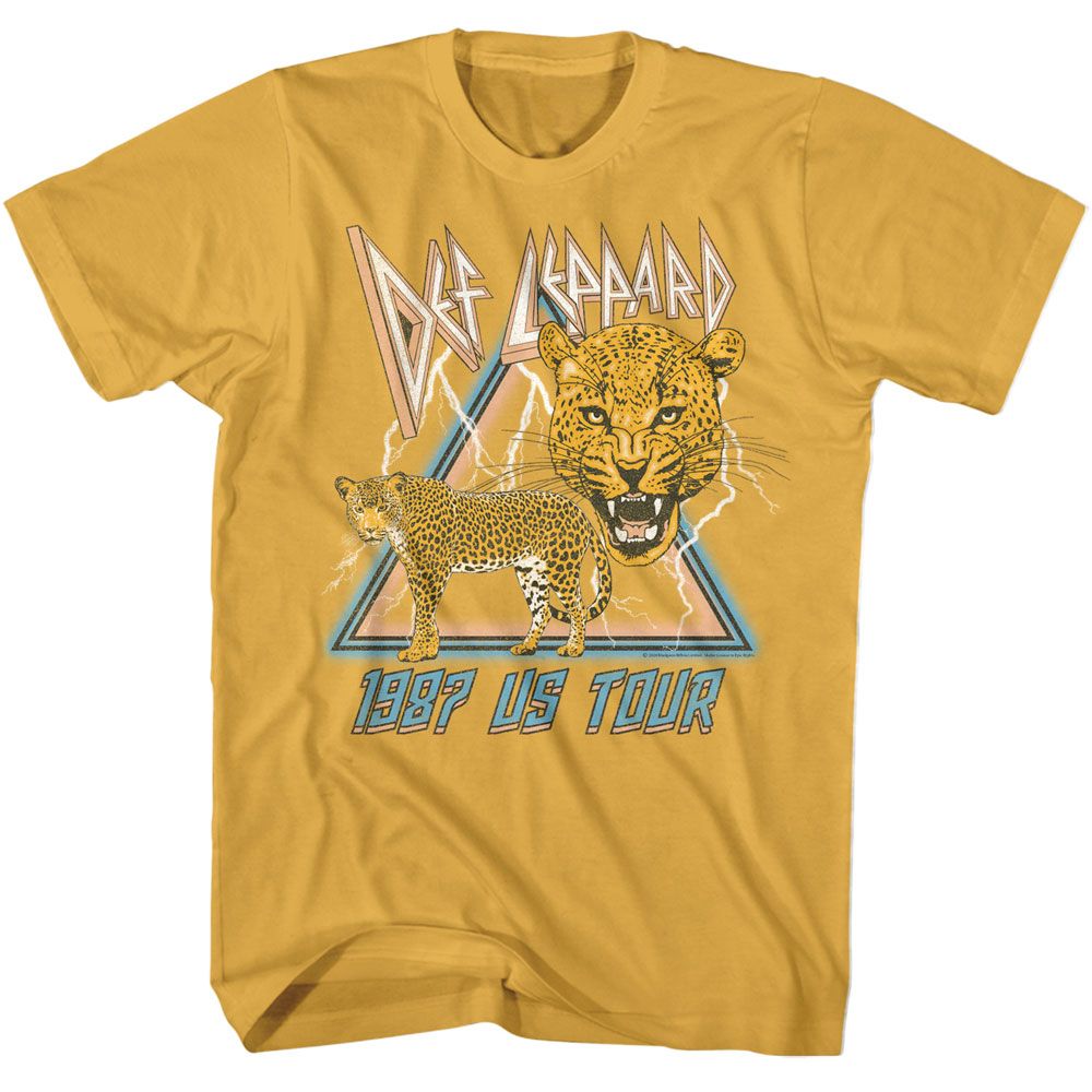 DEF LEPPARD - 1987 LIGHTNING AND LEOPARDS SHIRT