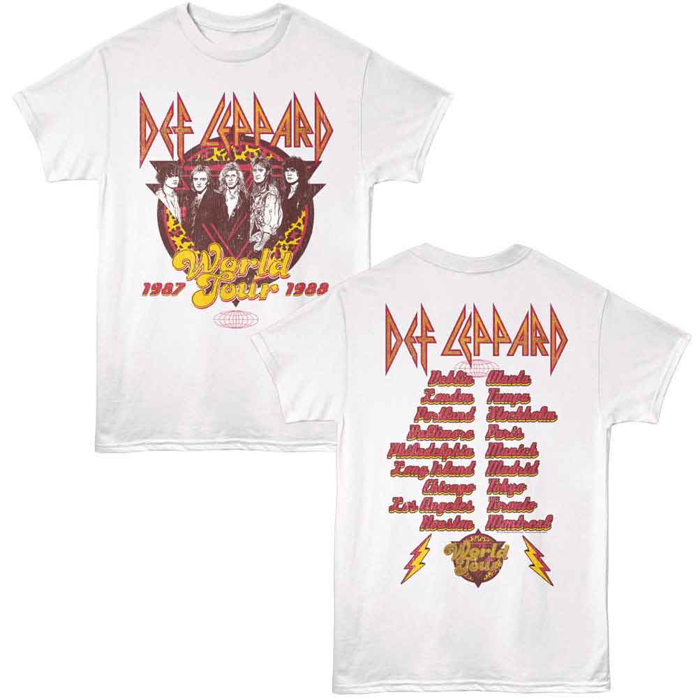 DEF LEPPARD - 1987 88 WORLD TOUR F B SHIRT