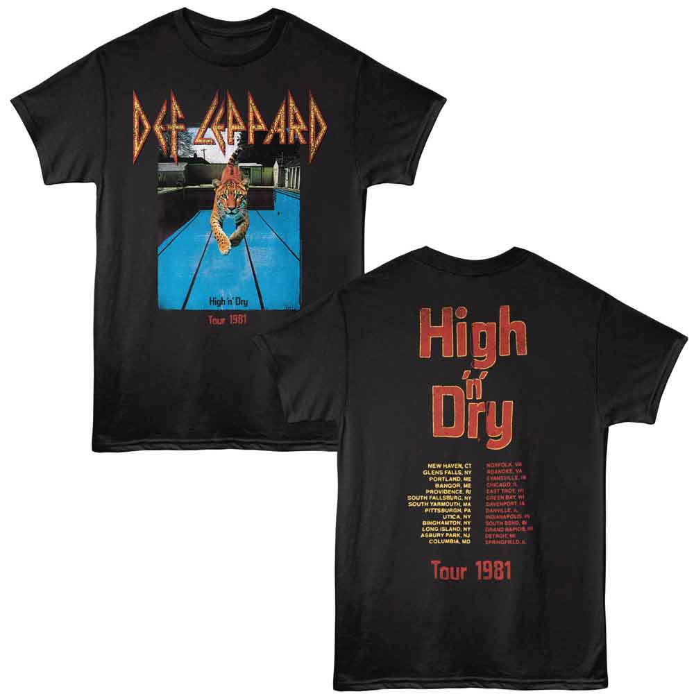 DEF LEPPARD - HIGH N DRY 81 SHIRT