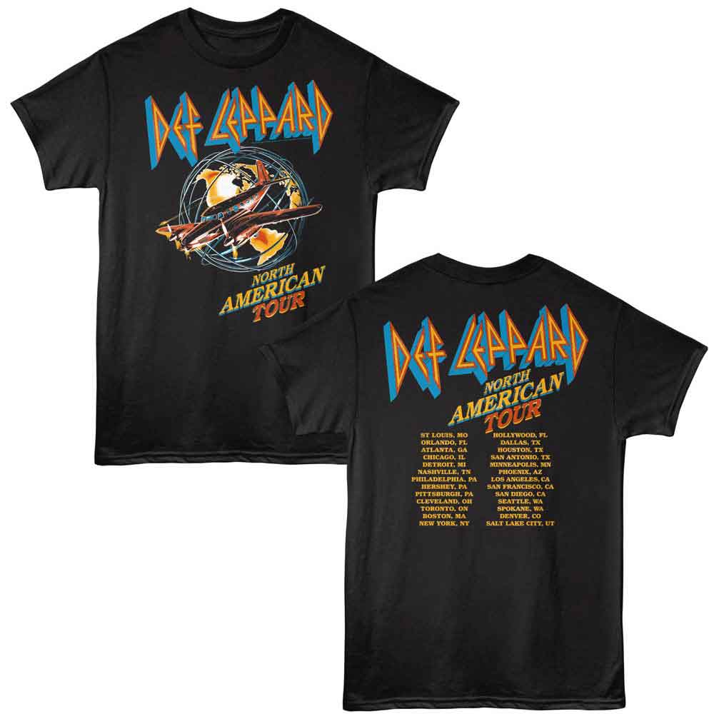 DEF LEPPARD - NA TOUR PLANE SHIRT