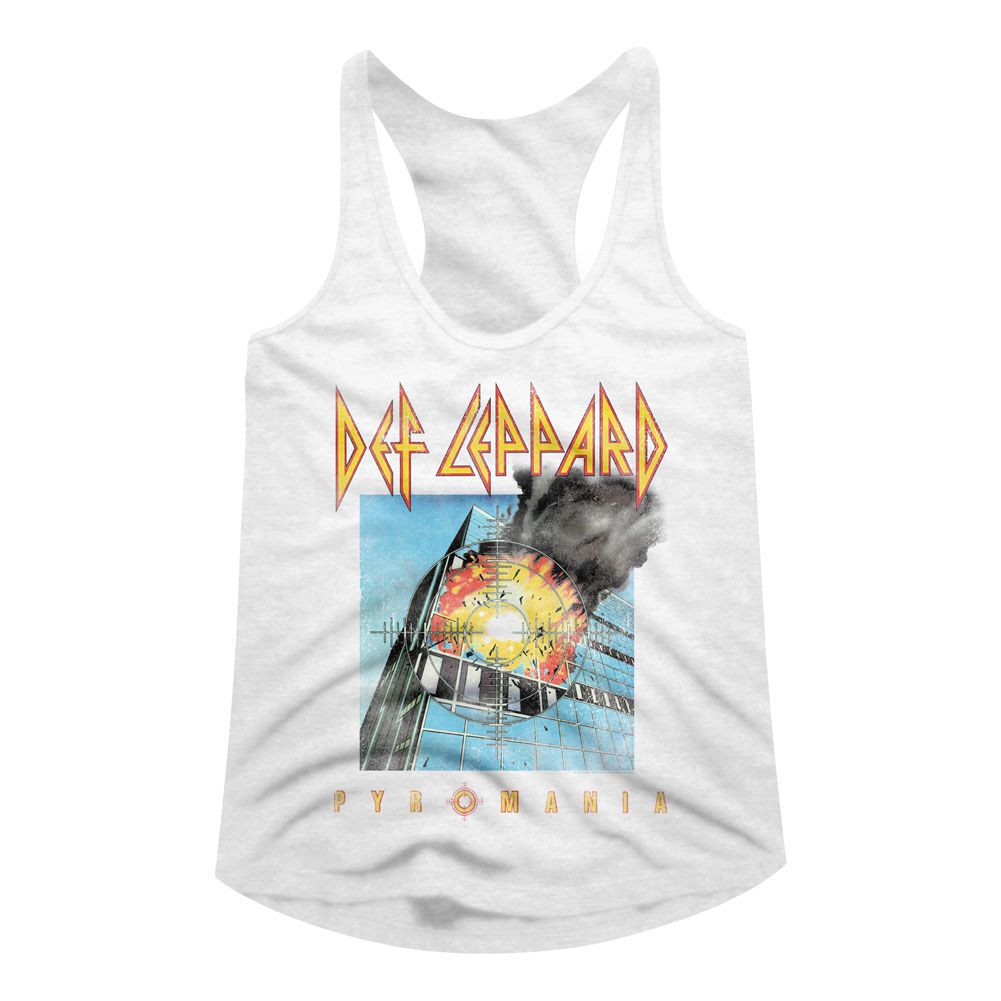 DEF LEPPARD - FADED PYROMANIA LADIES SHIRT