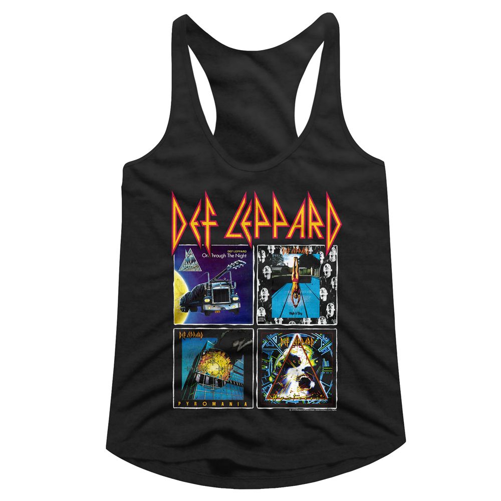 DEF LEPPARD - 80SALBUMS LADIES SHIRT