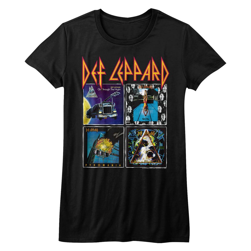 DEF LEPPARD - 80SALBUMS LADIES SHIRT