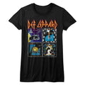 DEF LEPPARD - 80SALBUMS LADIES SHIRT