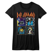 DEF LEPPARD - 80SALBUMS LADIES SHIRT