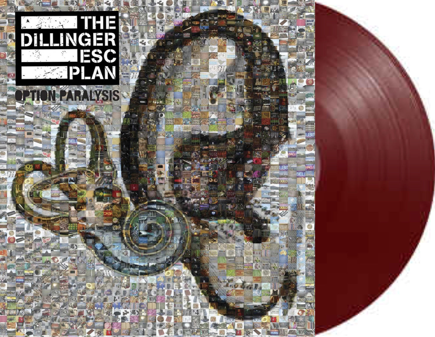 THE DILLINGER ESCAPE PLAN 'OPTION PARALYSIS' OXBLOOD LP - EXCLUSIVE - LTD. 300