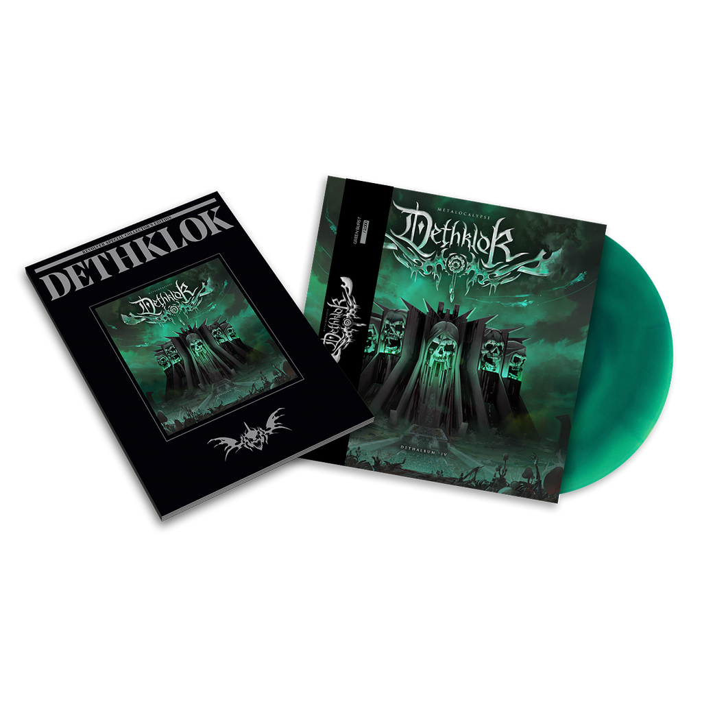 DETHKLOK 'DETHALBUM IV' GREEN BURST LP + DETHKLOK x REVOLVER SPECIAL COLLECTOR'S EDITION