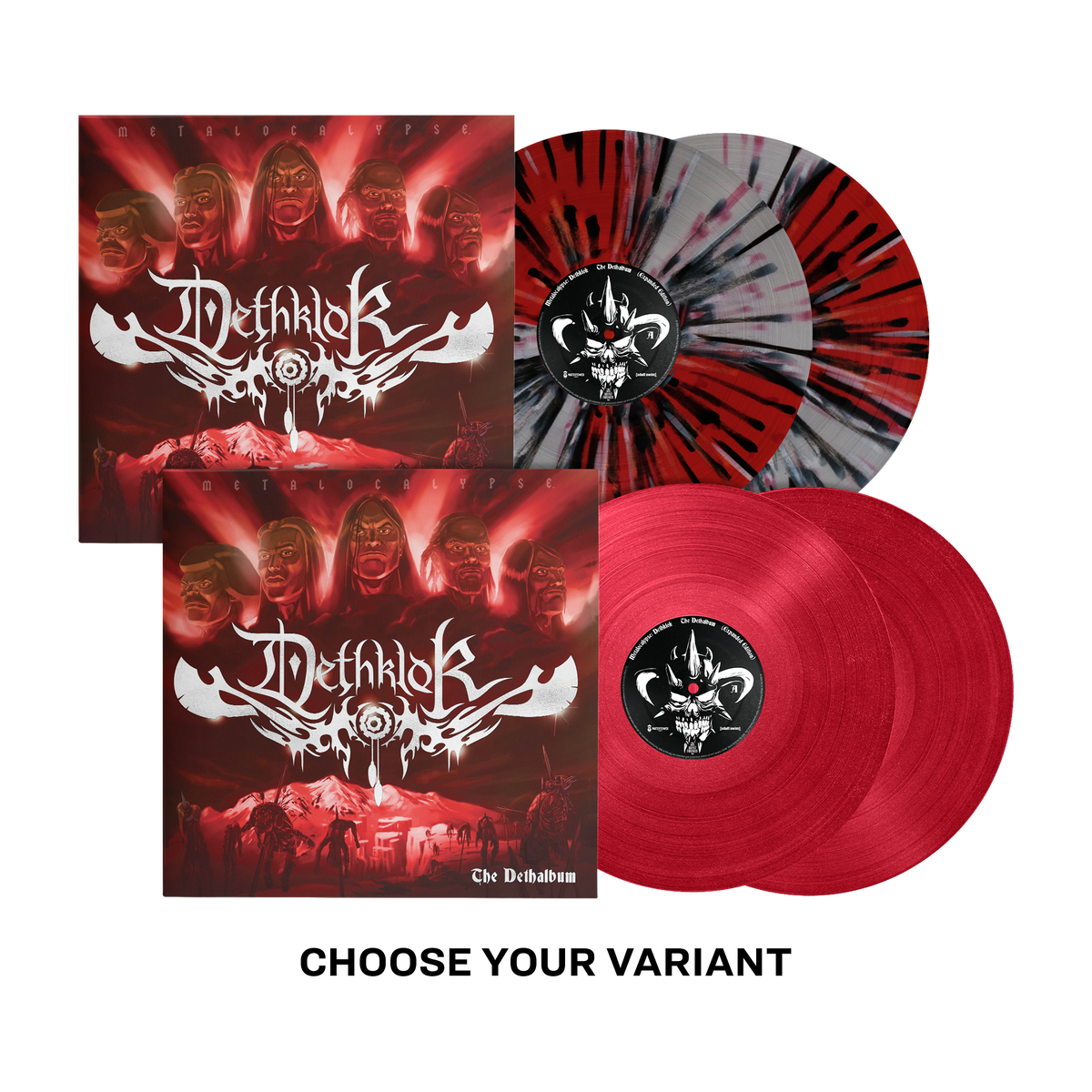 DETHKLOK 'THE DETHALBUM' 2LP - EXCLUSIVE - LTD. - VARIOUS COLOR