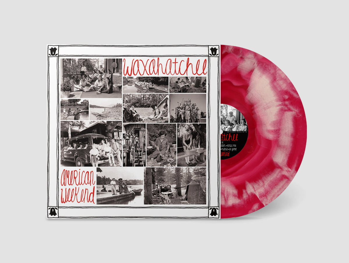 WAXAHATCHEE 'AMERICAN WEEKEND' LP - RED/WHITE/SWIRL